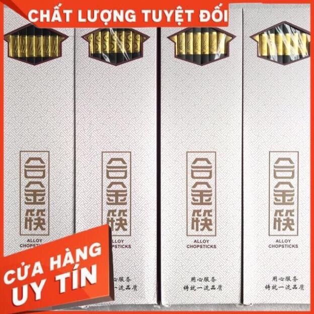 ❤️Đũa Hợp Kim 27CM Cao Cấp Xuất Hàn Combo 10 Đôi