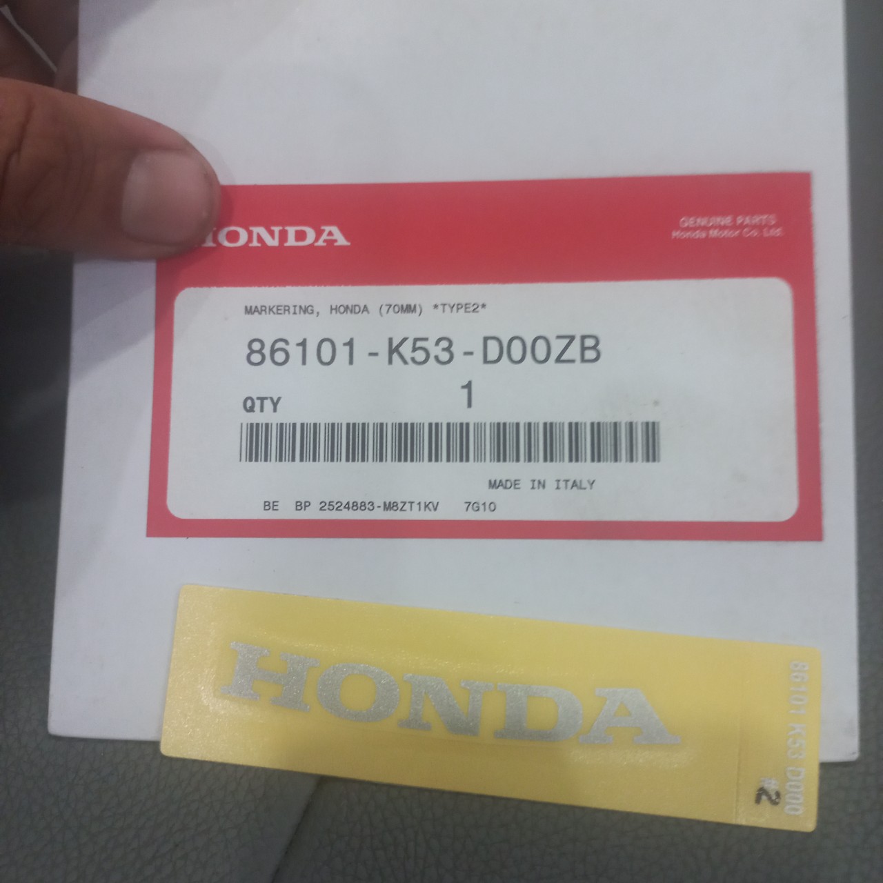 Tem Honda Nạ sh 300i