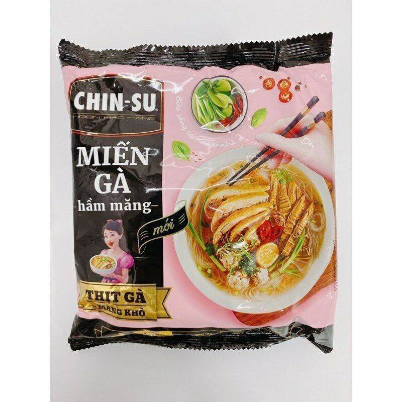 (Thùng 15 gói) Chin-su Miếng gà hầm măng có thịt thật