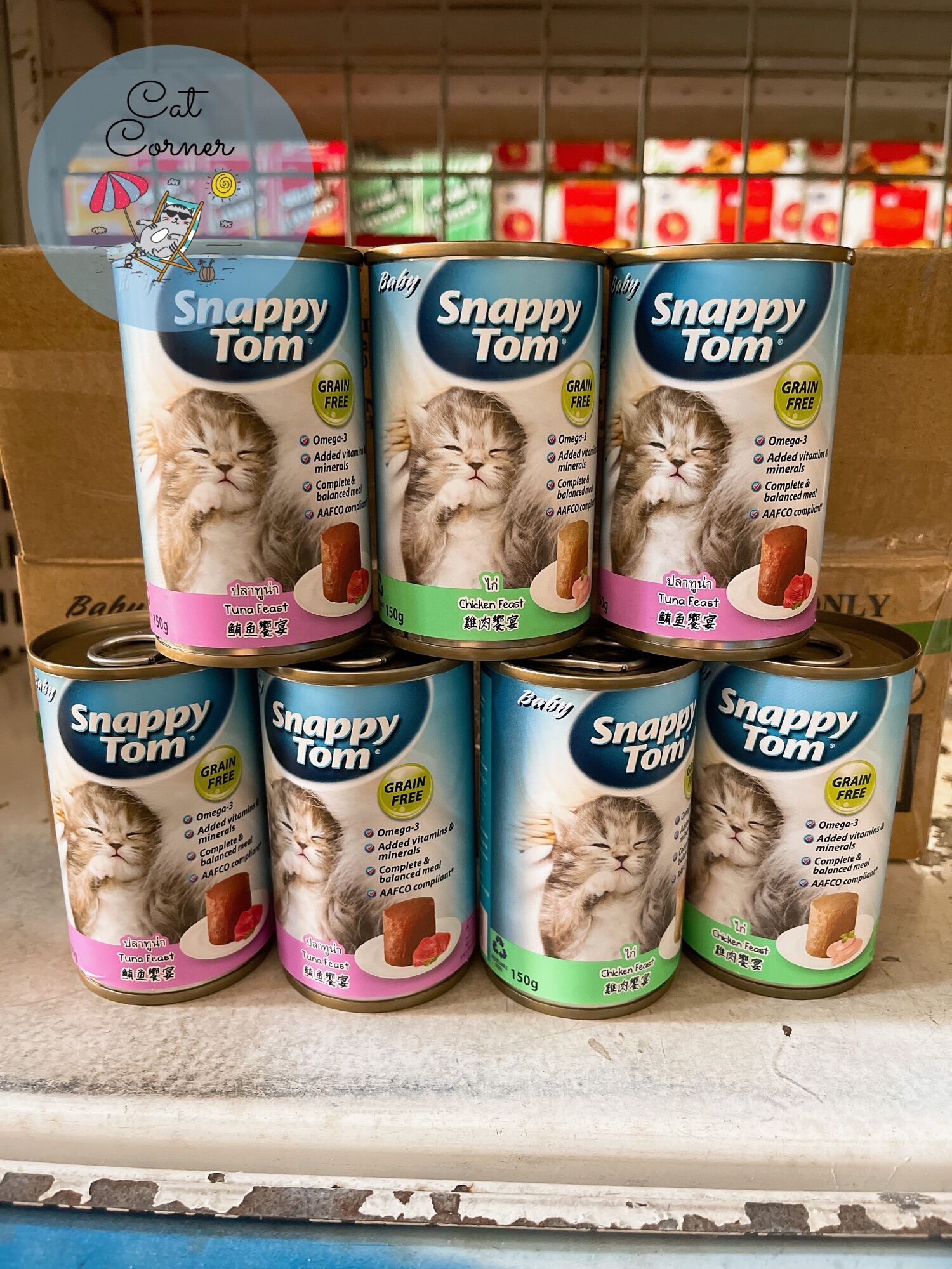 Pate Snappy Tom Dành Cho Mèo Con Lon 150g