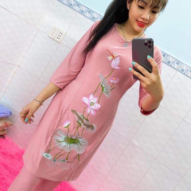 ĐỒ LAM ĐI CHÙA – MẪU THUN CÁCH TÂN THÊU CHUỒNG CHUỒNG LOẠI 1