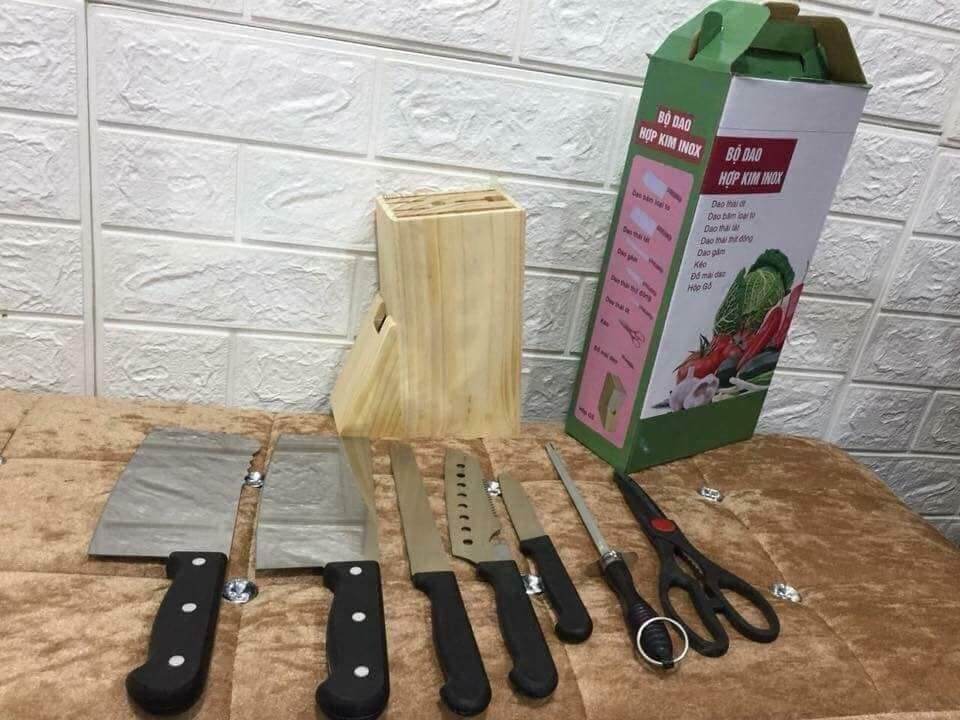 BỘ DAO 8 MÓN KÈM ỐNG GĂM