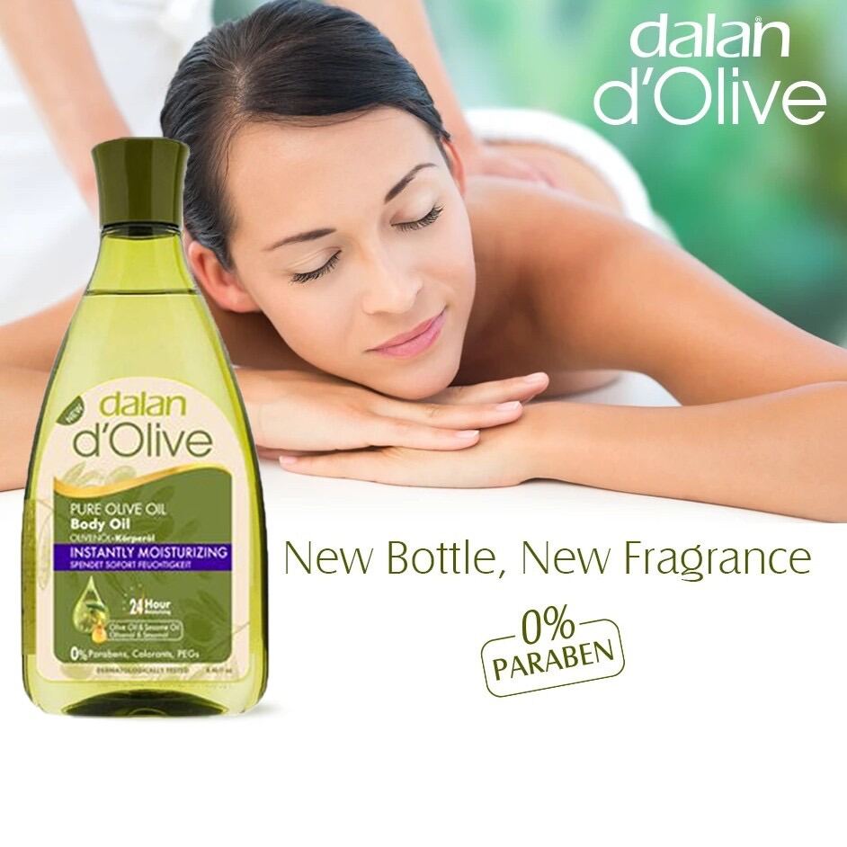 [chính hãng ]Tinh Dầu Massage Dưỡng Ẩm Toàn Thân Từ Olive Dalan D’Olive Pure Olive Oil Body Oil 250ml