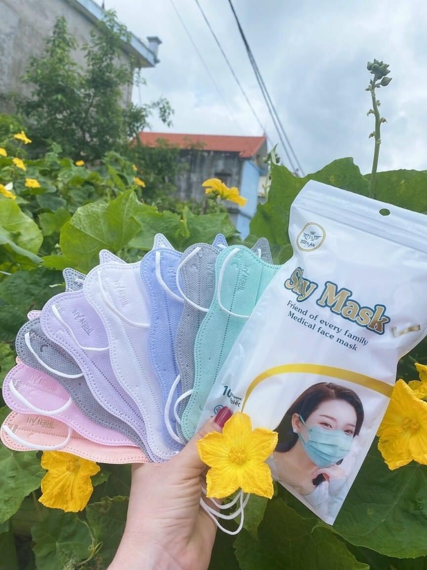 Khẩu Trang Y Tế Mẫu Mới Form Hình Cua 3 Lớp - 4 Lớp Kháng Khuẩn