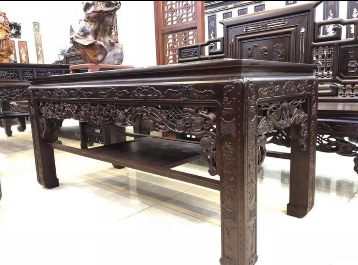 Bộ trường kỉ cổ đồ hàng đại gỗ gụ
