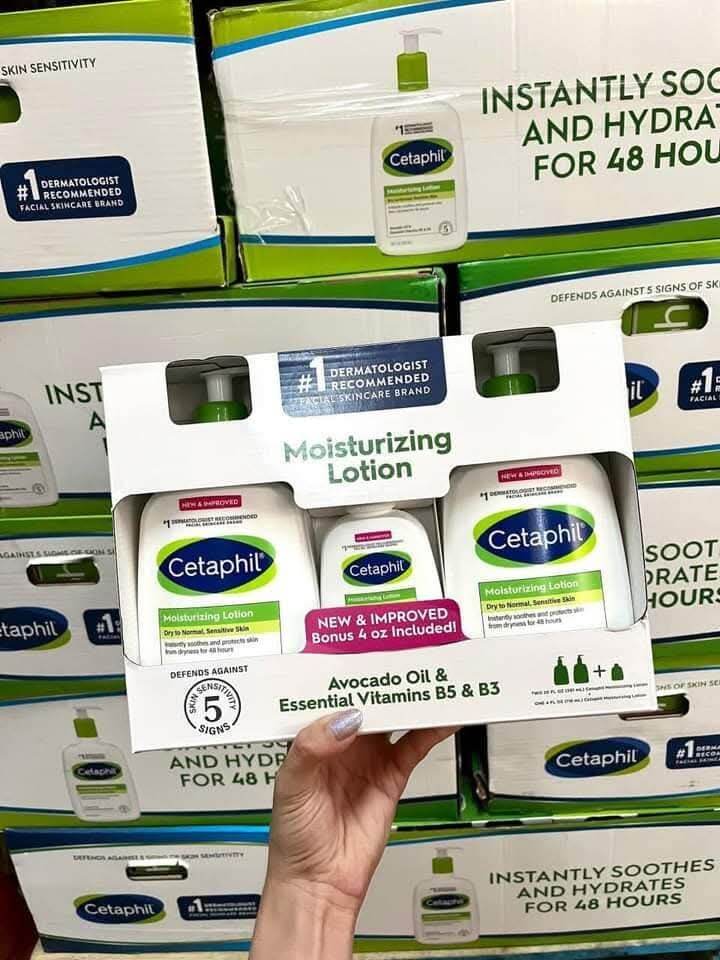 [HÀNG NHẬP MỸ]Lotion cetaphil set 3 chai