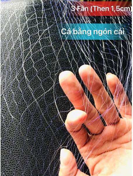 Lưới đánh cá, lưới giăng cá, lưới 3 màn Thái cao 2 Met, Dài 90/100m
