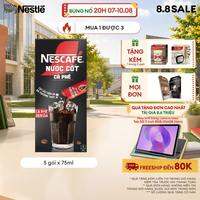 [ƯU ĐÃI THÁNG 8] NESCAFÉ Nước Cốt Cà Phê vị Café Đen Đá (Hộp 5 Gói)- FUJJI