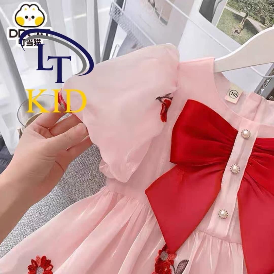 váy công chúa nơ đỏ cho bé 8kg đến 20kg