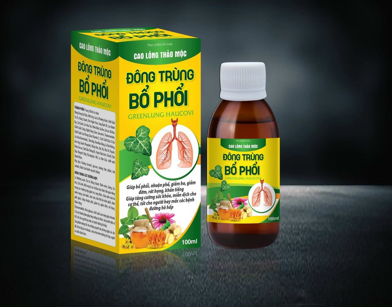 Siro đông trùng bổ phổi ( chai 100ml)