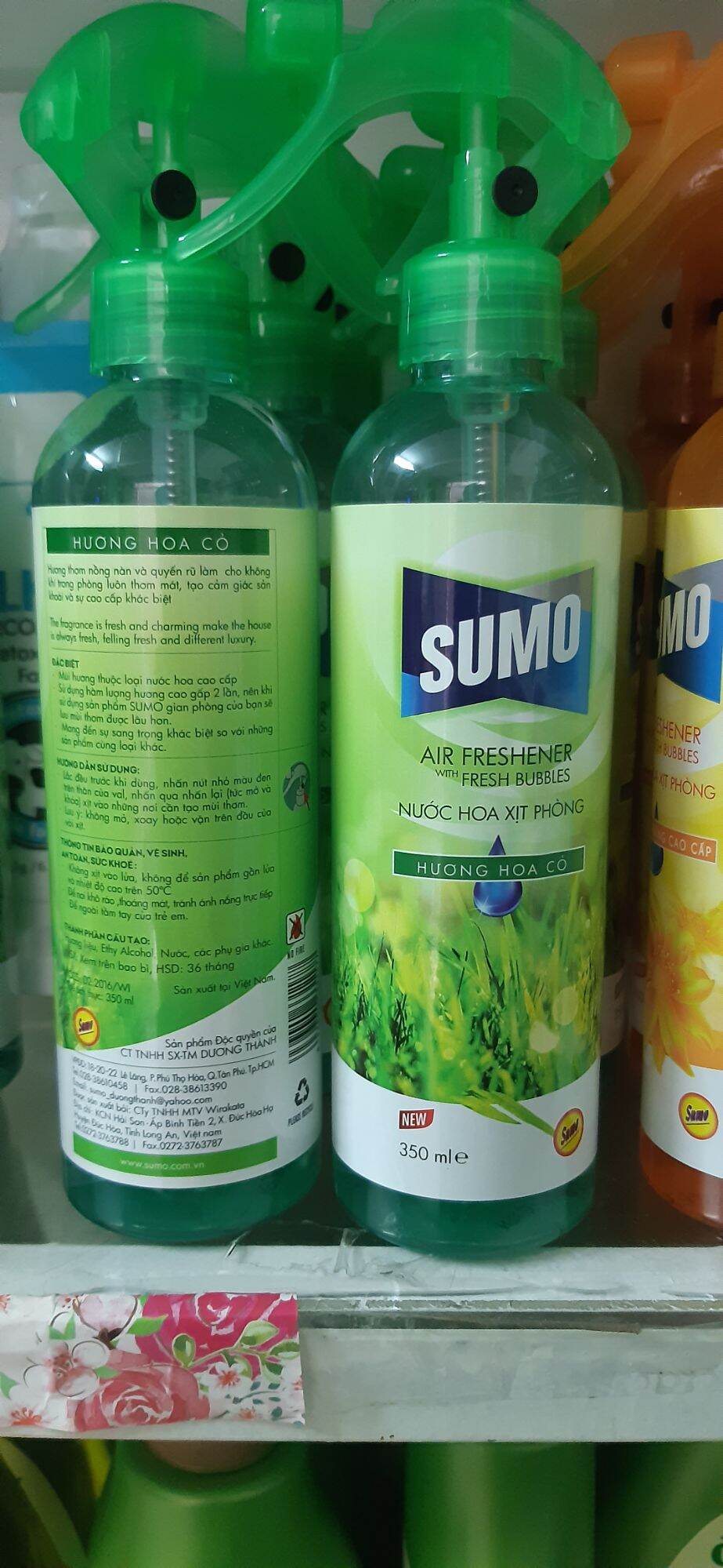 Nước hoa xịt phòng Sumo hương hoa cỏ 350ml