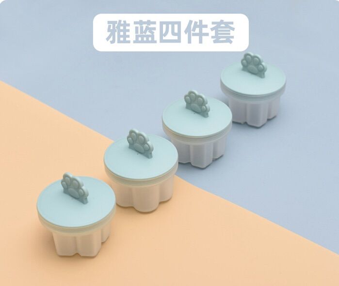 Bộ 4 khuôn hấp trứng và bánh hình cá, bông tuyết, hoa, gấu