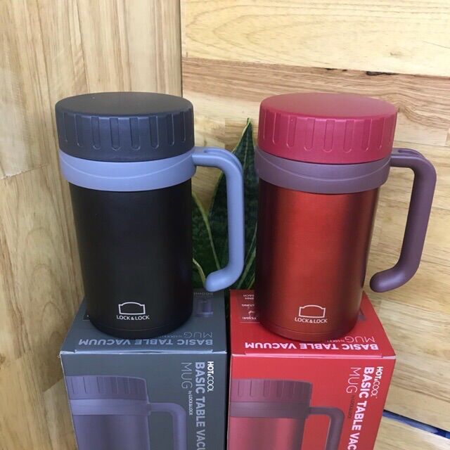 Ca giữ nhiệt Lock&Lock 500ml màu đen/ màu đỏ