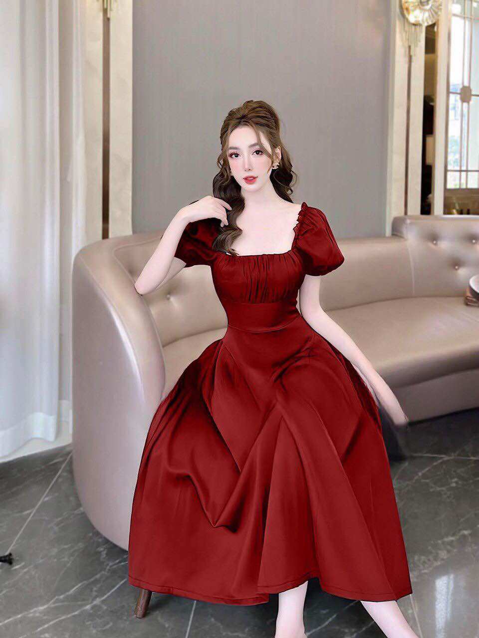 ( Đủ size 55-90ky) Đầm bigsize đi tiệc siêu xinh che bụng (1080)