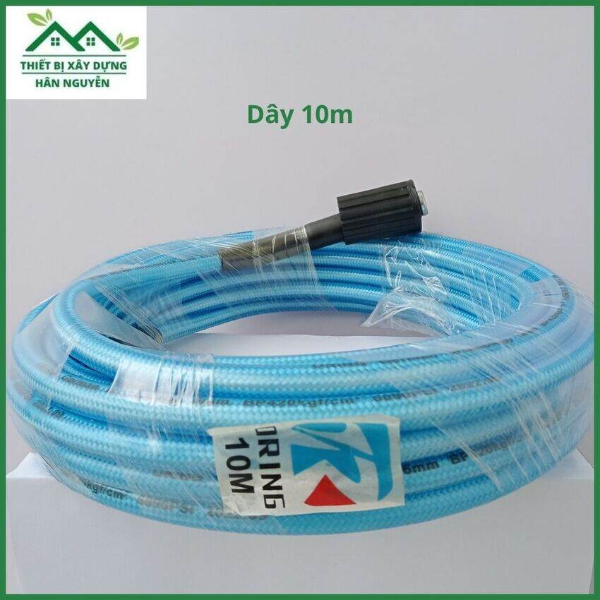 Dây rửa xe 10m,15m,20m,30m cao áp oring,ren 22mm,cuộn ống nước