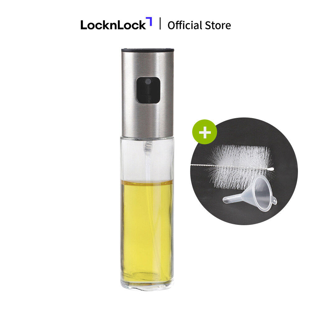 Bình xịt dầu ăn kèm phễu và cọ rửa lock&lock 100ml - cko109