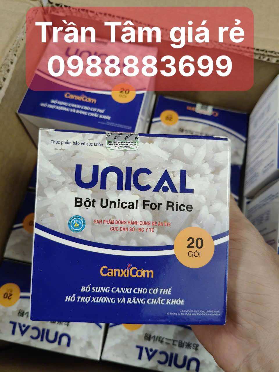 Canxi Cơm Unical Nhật Bản Bổ Sung Canxi Hữu Cơ Cho Bà Bầu Mẹ Bé Và Người Cao Tuổi