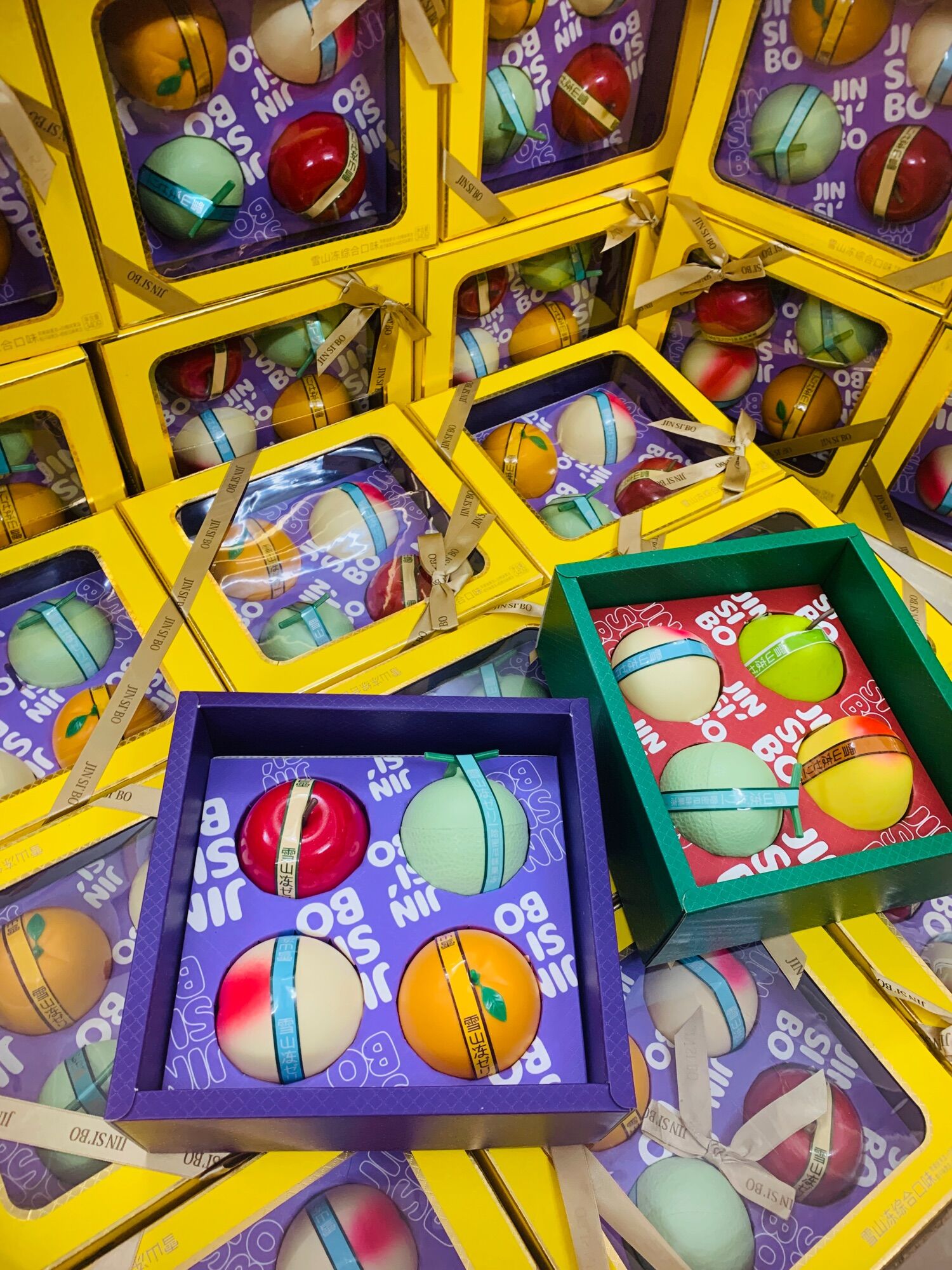 Thạch. pudding Jinsibo Đài Loan Hộp 4 trái