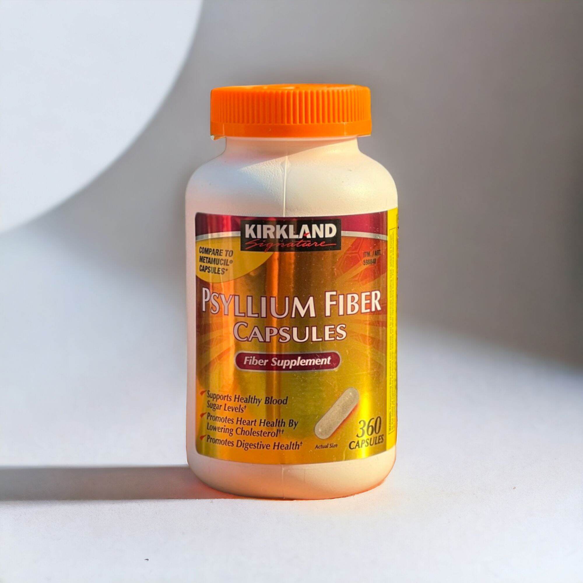 Viên Uống Bổ Sung Chất Xơ - Kirkland Psyllium Fiber Capsules 360 viên.
