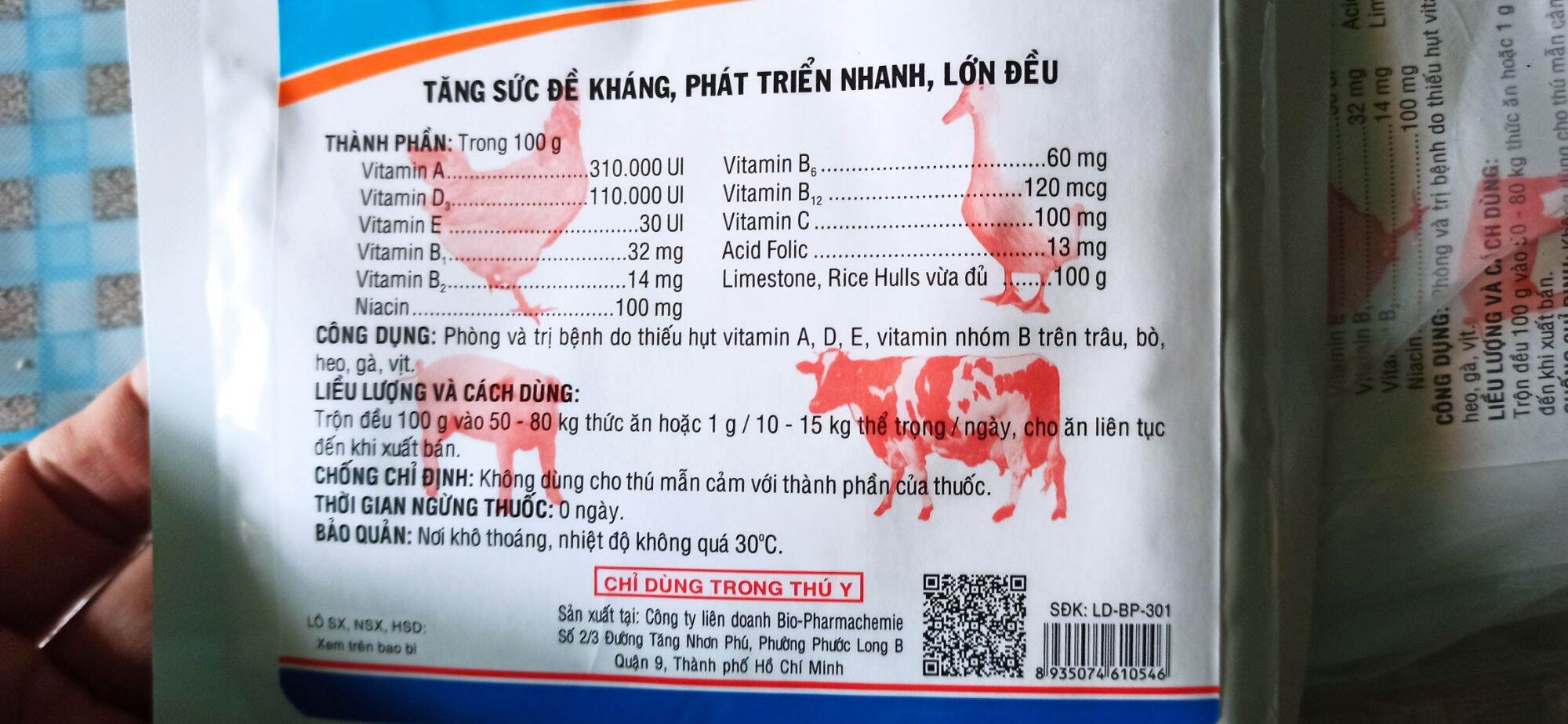 Bột trộn ADE + B.complex