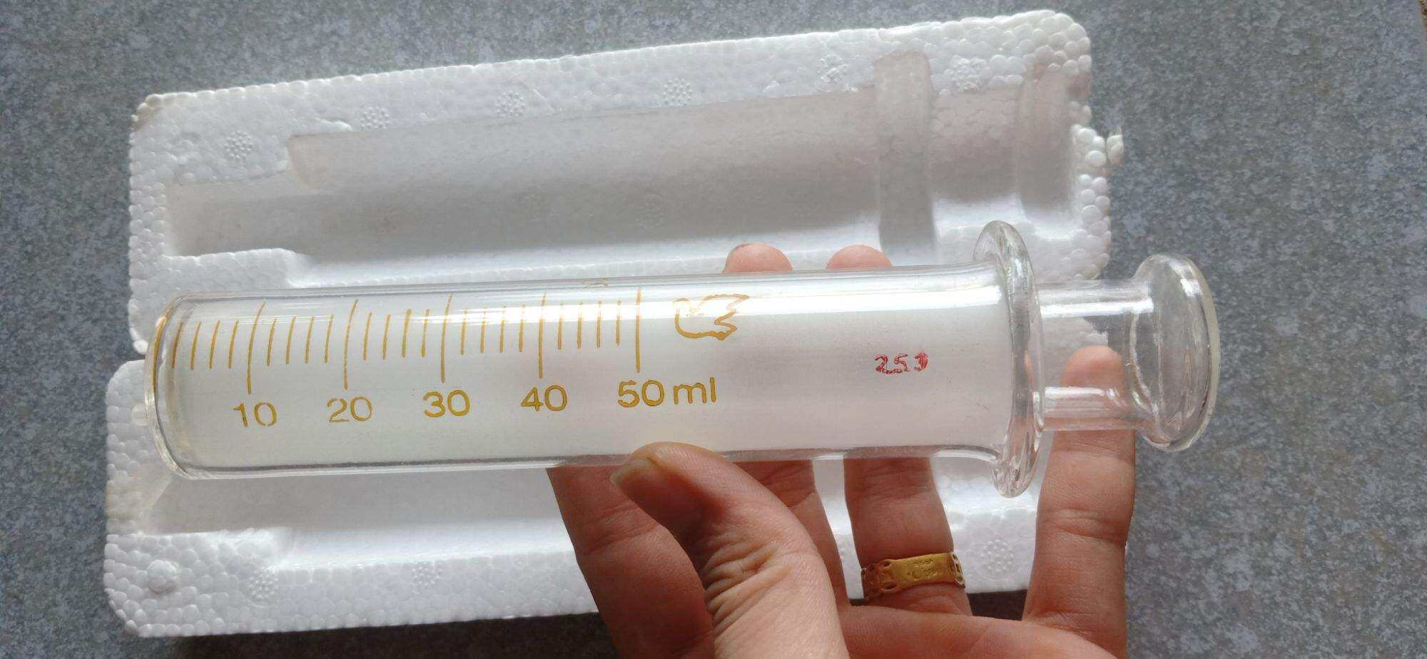 Xi lanh thủy tinh 50ml