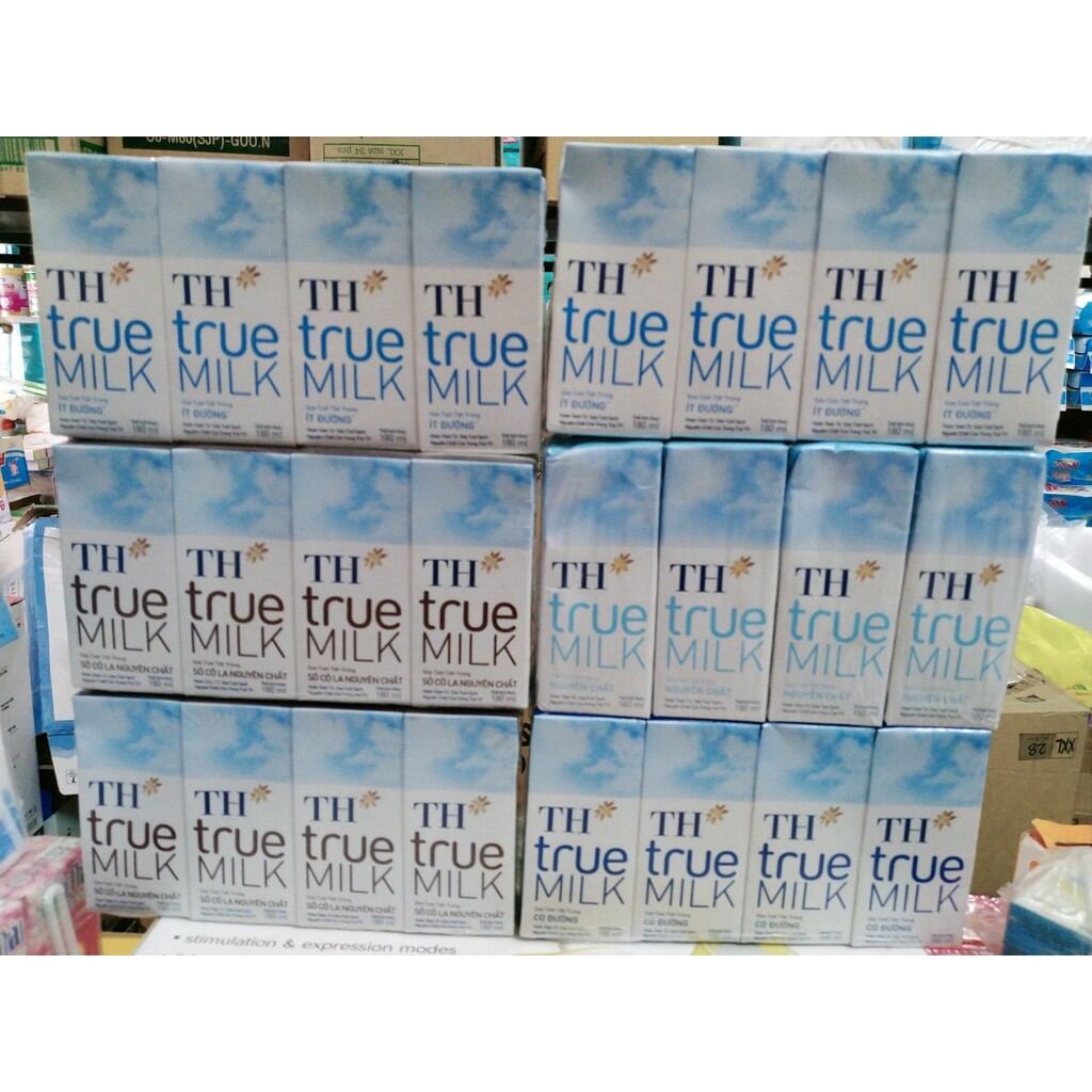 Sữa Th TruE milk 180ml ( lốc 4 hộp )