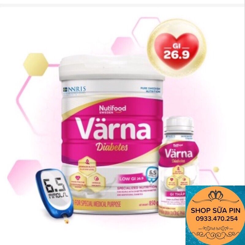 Sữa bột nutifood Varna diabetes lon 850g - cho người tiểu đường
