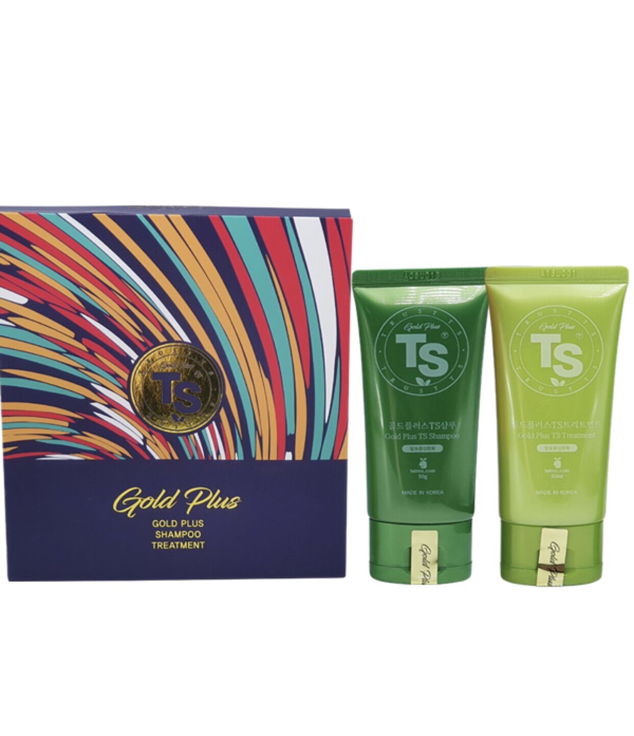 Combo bộ dầu gội xả Ts gold plus shampoo dành cho tóc rụng 50g/chai