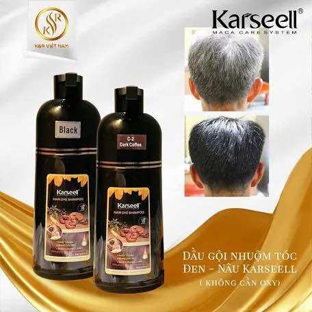 Dầu Gội Phủ Bạc Màu Nâu Tinh Chất Thảo Dược Karseell