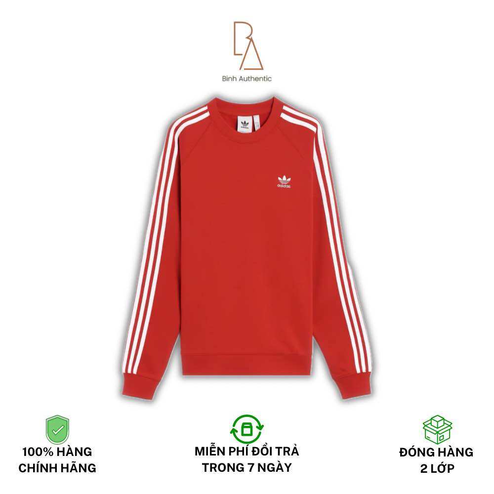 Chính Hãng Áo Sweater Adidas Adicolor 3 sọc Đỏ IM4508