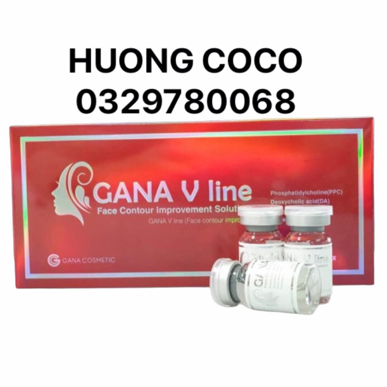 Gana Vline tiêm tan mỡ giảm béo 10 lọ/ hộp
