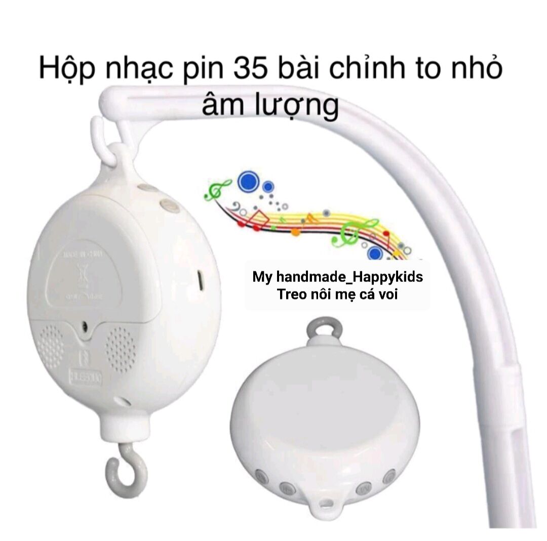 [HCM]Hộp nhạc chạy pin 35 bài hát treo nôi TẶNG KÈM PIN