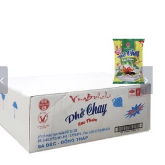 Thùng 30 gói phở chay rau thơm vina bích chi gói 60g