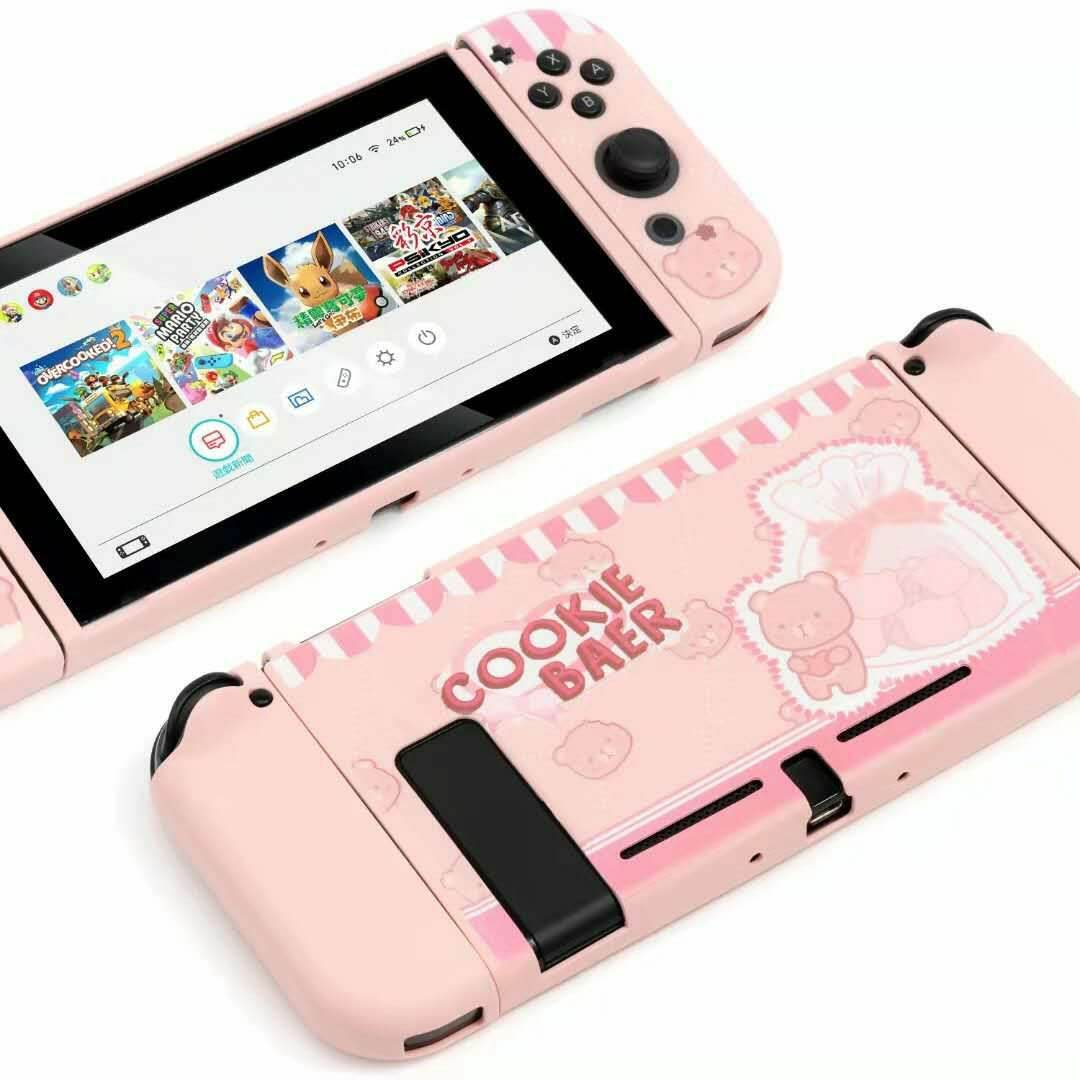 Case.ốp Silicon mềm Nintendo Switch hãng GeekShare đủ mầu.ốp lưng nintendo switch tự chọn