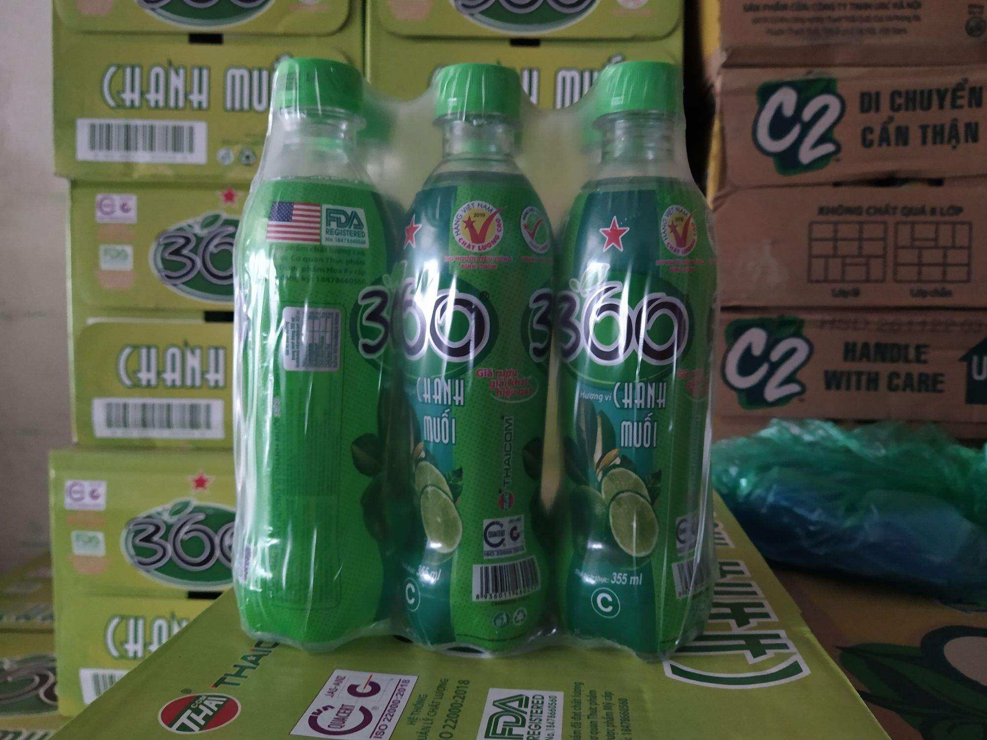 Thùng chanh muối 360 Thaicom 24 chai x 355ml