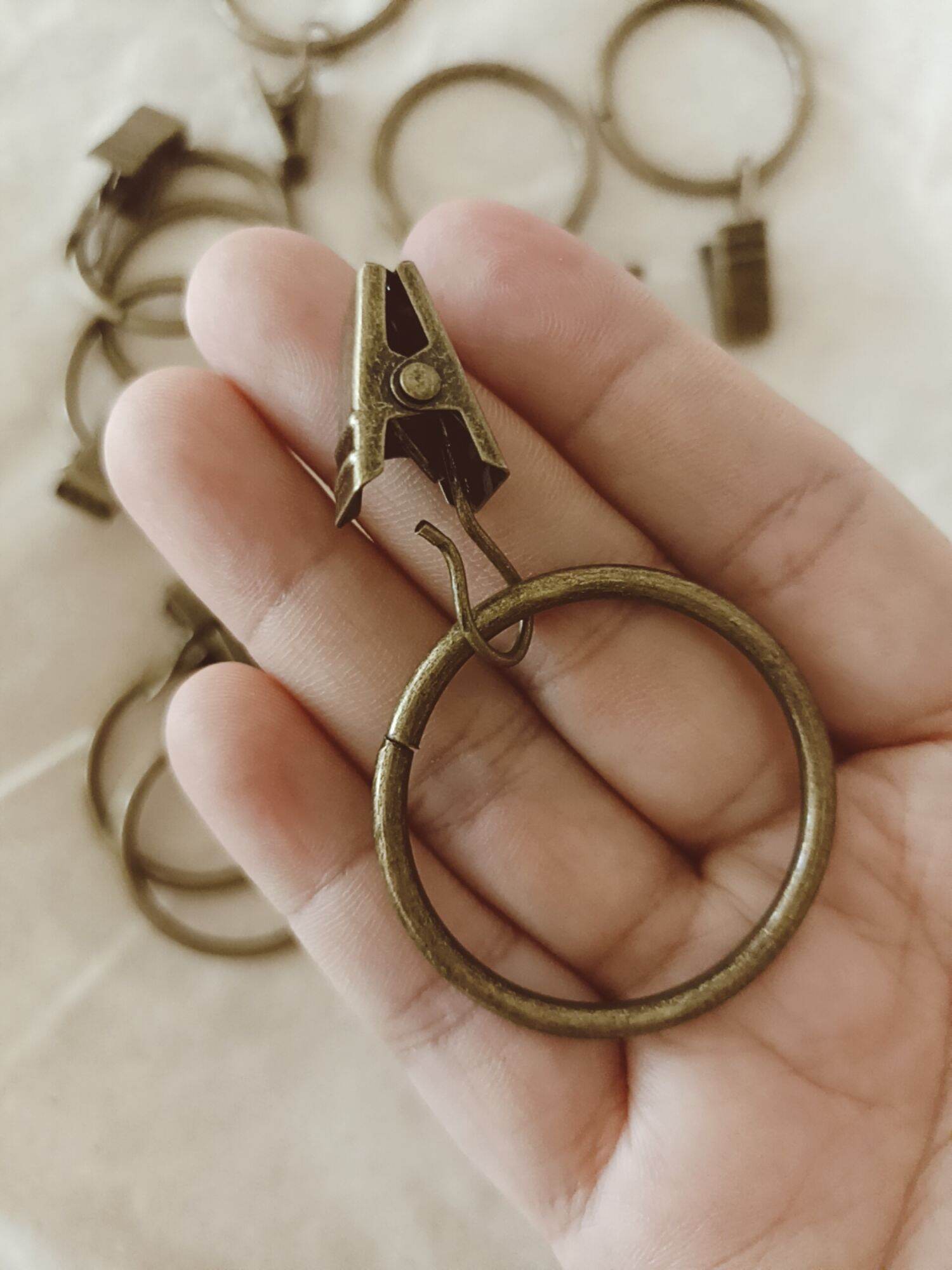 10 khoen kẹp rèm khoen kẹp treo đồ đa năng