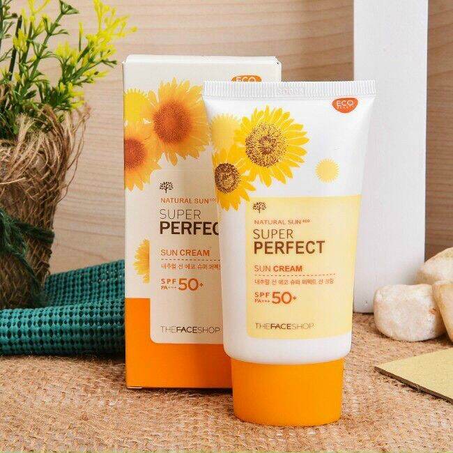 ☀ ☀ Kem Chống Nắng Natural Sun Eco Super Perfect Sun Cream SPF50 PA+++ TheFaceShop 💐