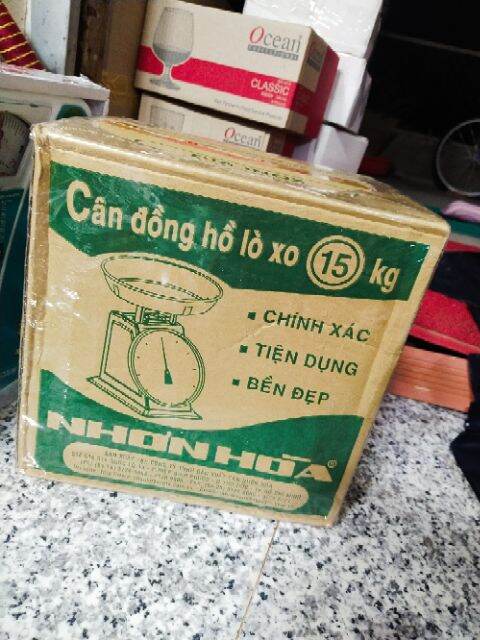 CÂN NHƠN HOÀ 15KG ( tặng 100gram túi xốp đen 2 quai )
