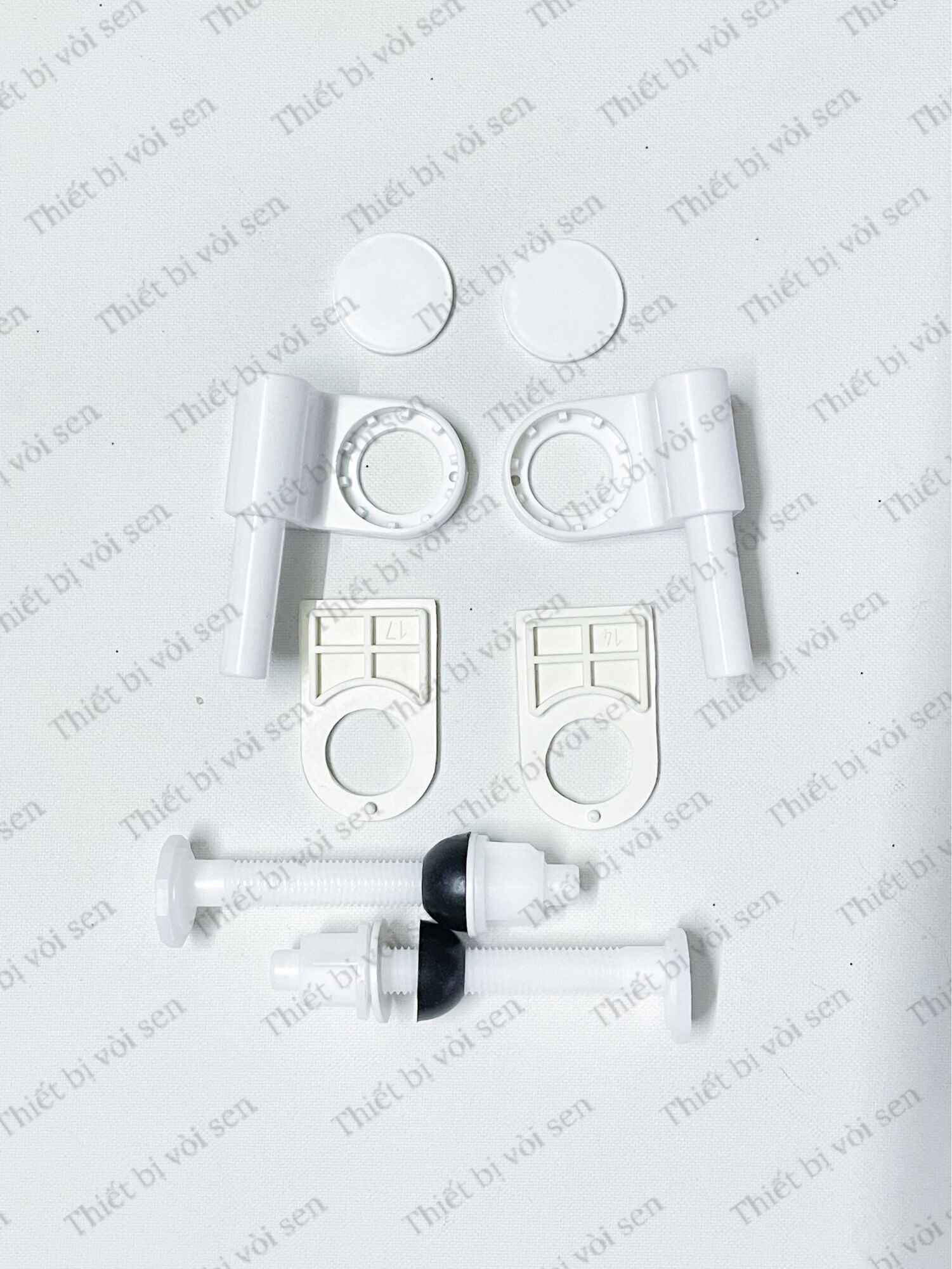 Ốc nắp bồn cầu, bộ chân ốc nắp bồn cầu loại lớn dùng cho nắp rơi không êm bồn cầu 2 khối inax, TOTO , American, Caesar