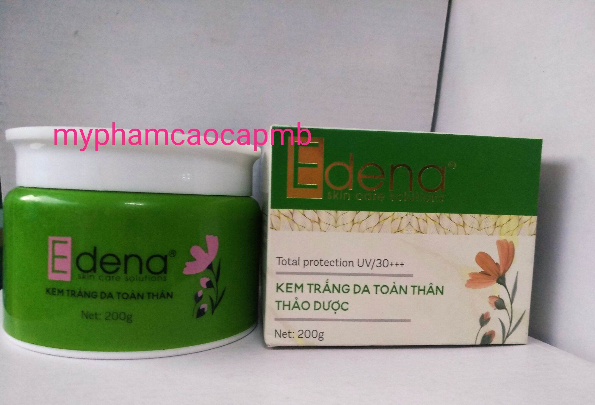 kem body Edena thảo dược trắng da toàn thân 200g
