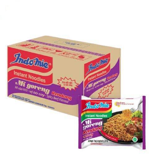 THÙNG MÌ XÀO KHÔ INDOMIE VỊ BÒ CAY l 40 GÓI