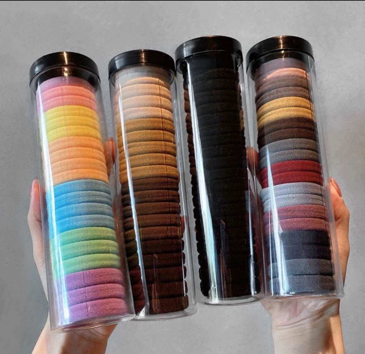 🎀🎀Lon 20 Sợi Dây Cột Tóc Đơn Giản, Nhiều Màu, Người Lớn