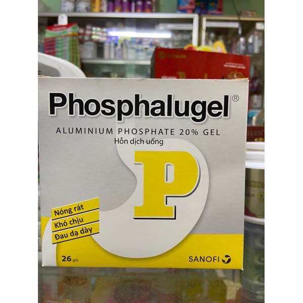 Gói dạ dày chữ P Phosphalugel hộp 26 gói