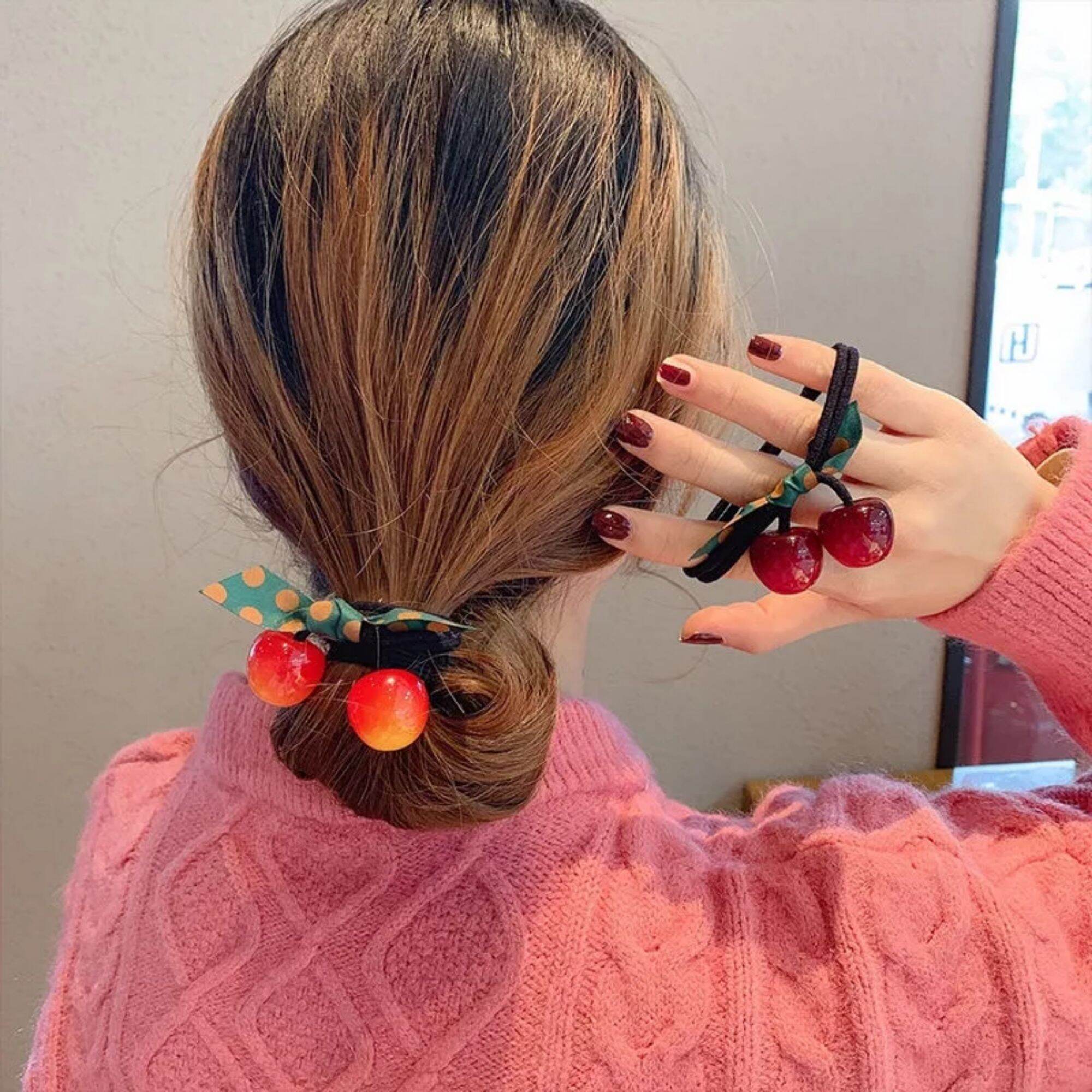 Dây cột tóc cherry loại tốt mẫu mới cho nữ