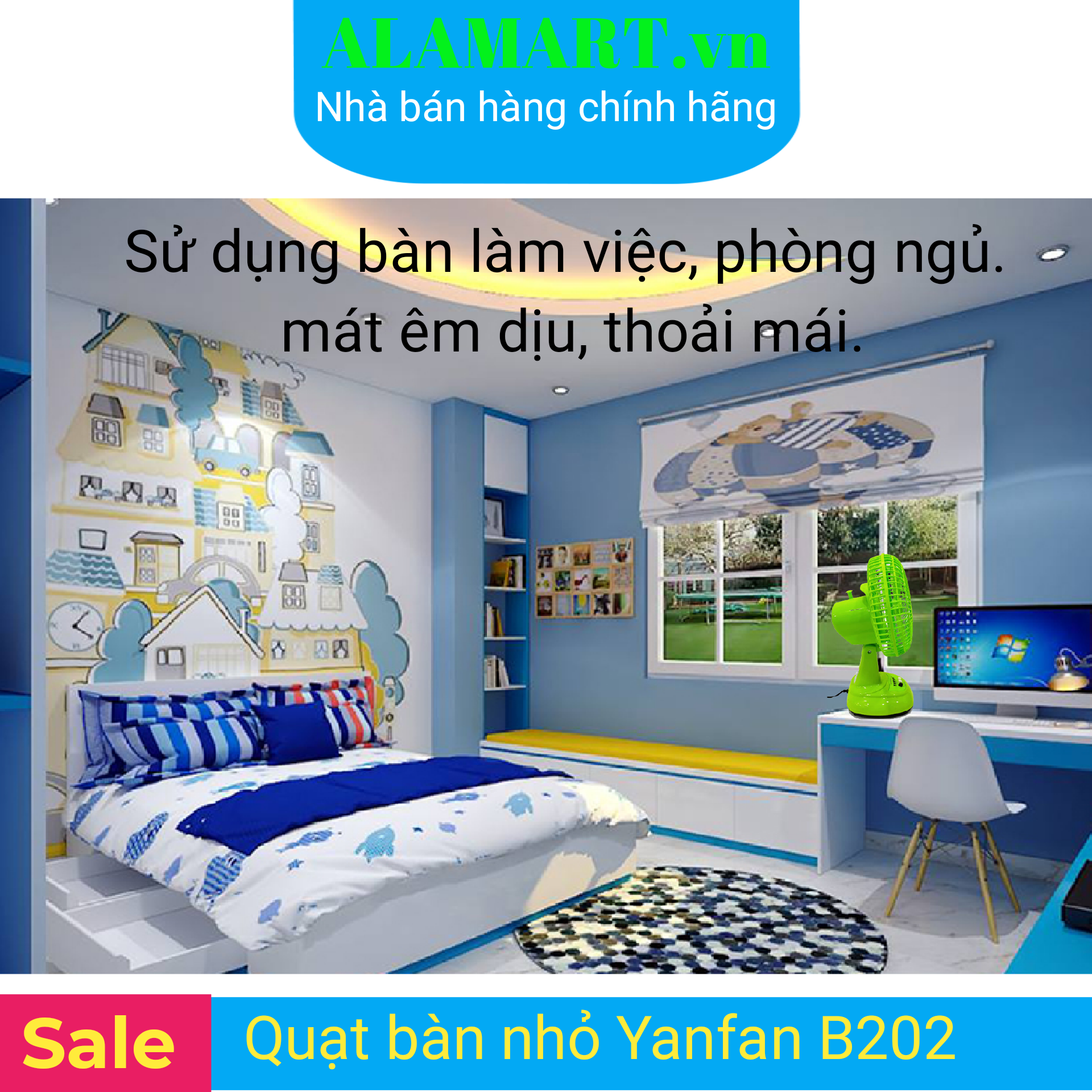 QUẠT BÀN MINI YANFAN B202