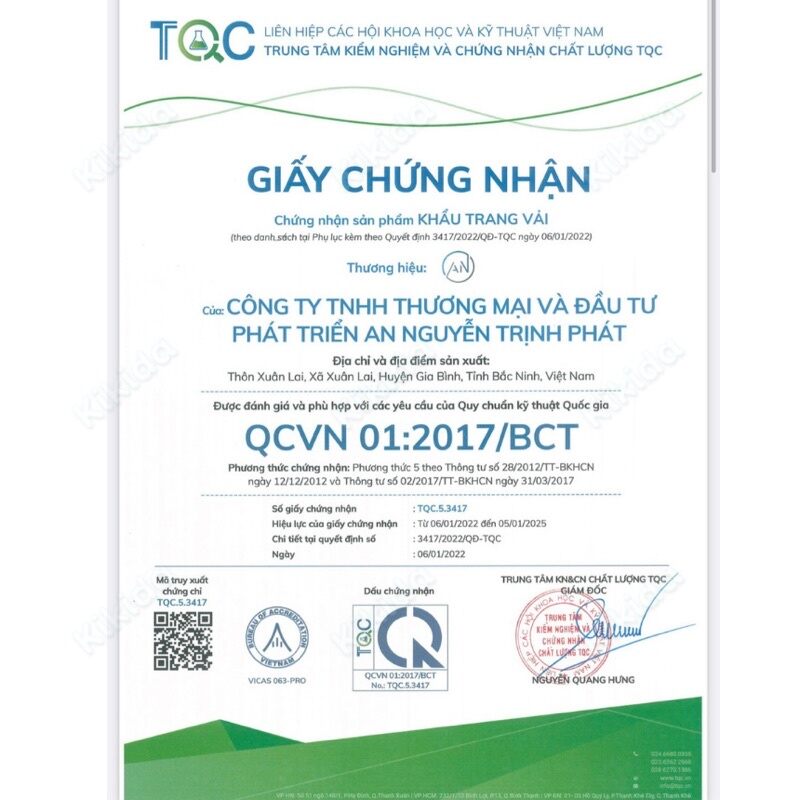 set 5 cái khẩu trang