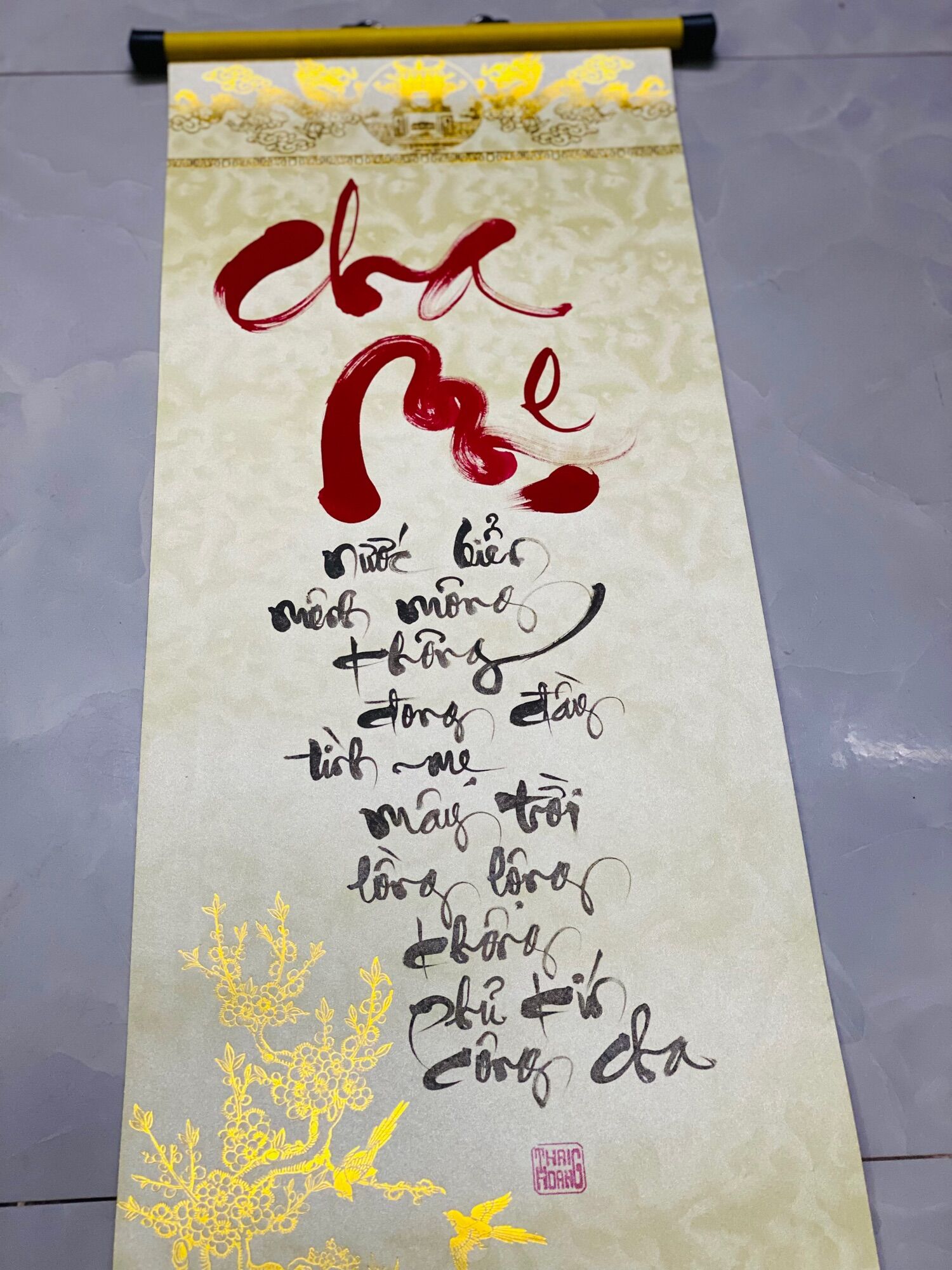 [HCM]Liễn Thư Pháp Treo Xuân Cha Mẹ