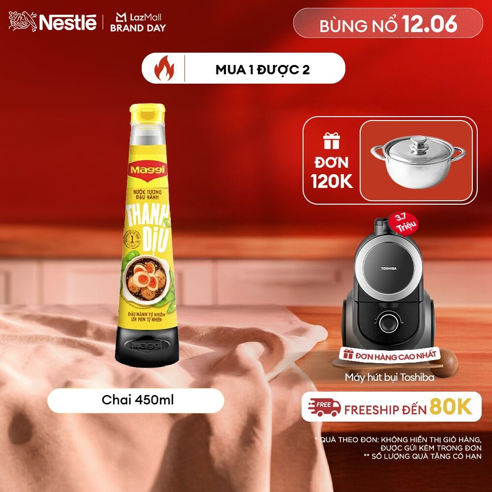 [FREESHIP TOÀN QUỐC] Chai Nước Tương MAGGI® Đậu Nành Thanh Dịu 450ml