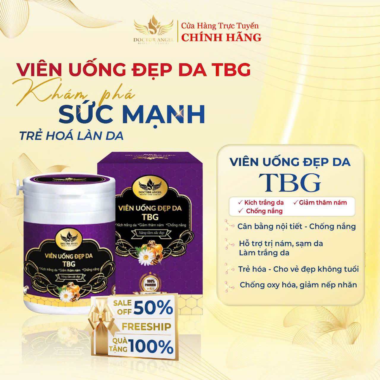 Viên Uống Tế Bào Gốc Hoa Thiên Angel