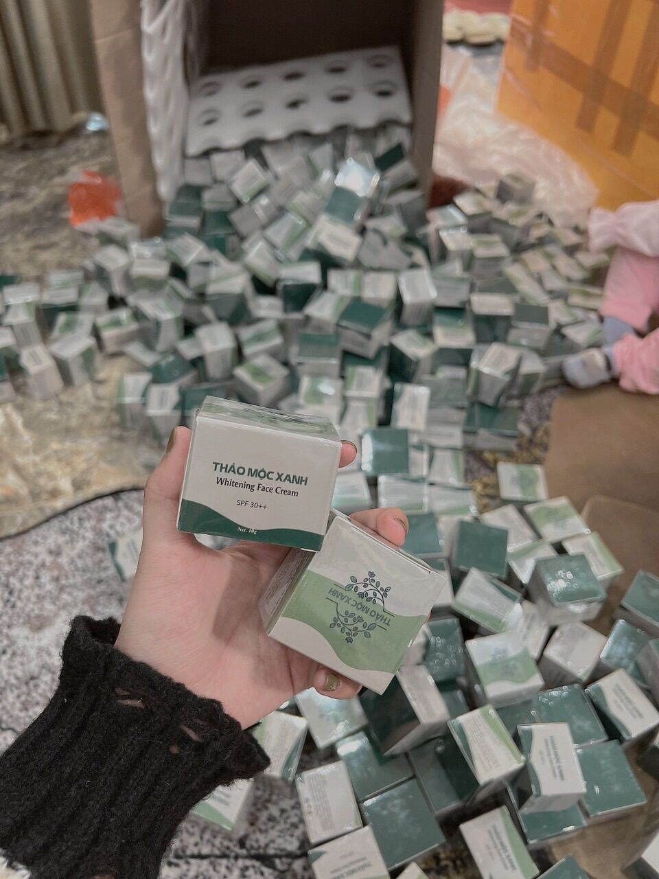 Kem Face Thảo Mộc Xanh 10g - Dưỡng Trắng Da (2 lọ)